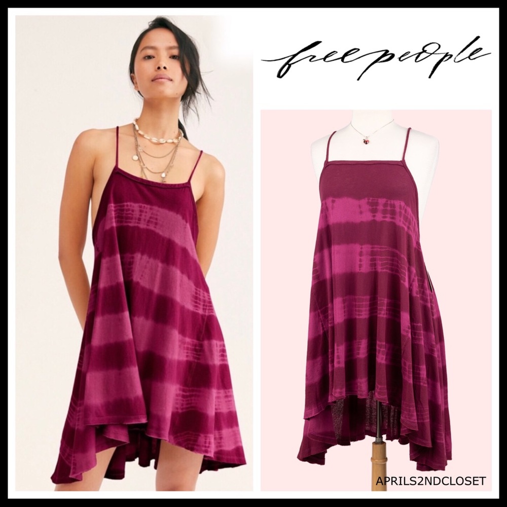 FREE PEOPLE BOHO FLOWY TUNIC MINI TANK DRESS A3C - Picture 16 of 16